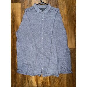 Tommy Bahama IslandZone Mens XLT Blue Heathered Long Sleeve Button Down Shirt
